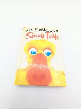 80s JAN PIENKOWSKI children POP UP action book SMALL TALK gossip ALIEN  READ